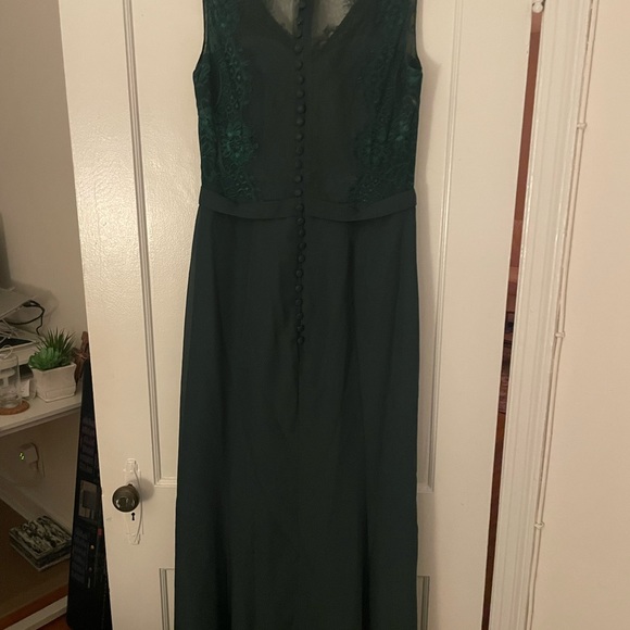 For Him and For Her Hunter Green Dress - Picture 2 of 3